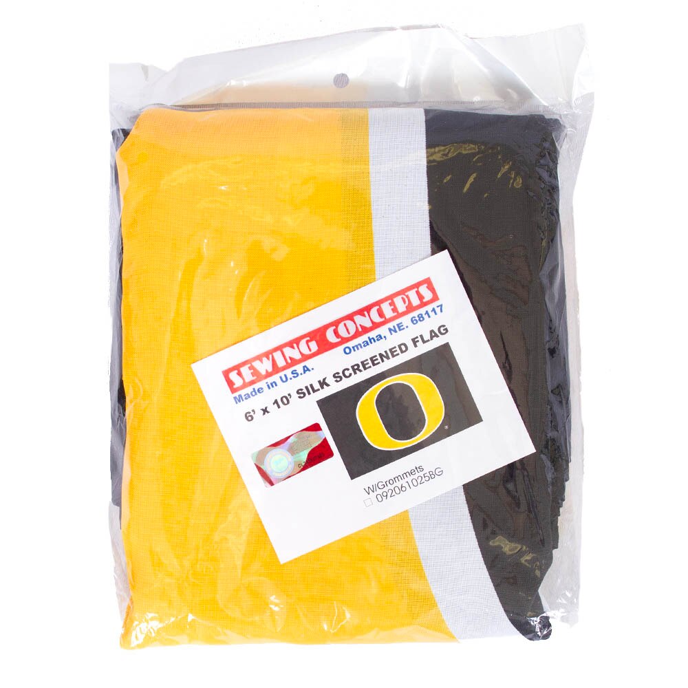 Classic Oregon O, Sewing Concepts, Black, Flags, Home & Auto, 6'x10', Grommets, 943838